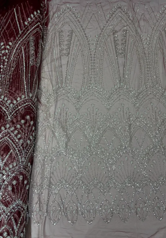 New designer imported beads work net fabrics DN-6216/D3