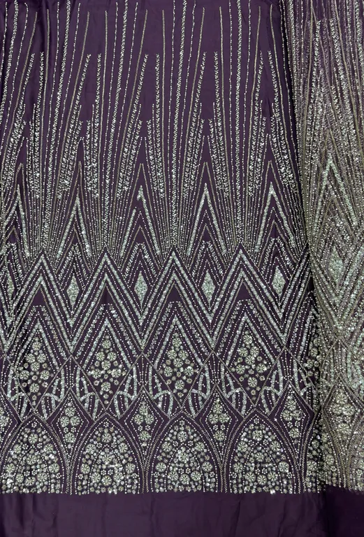 New designer imported beads work net fabrics DN-5841/D3
